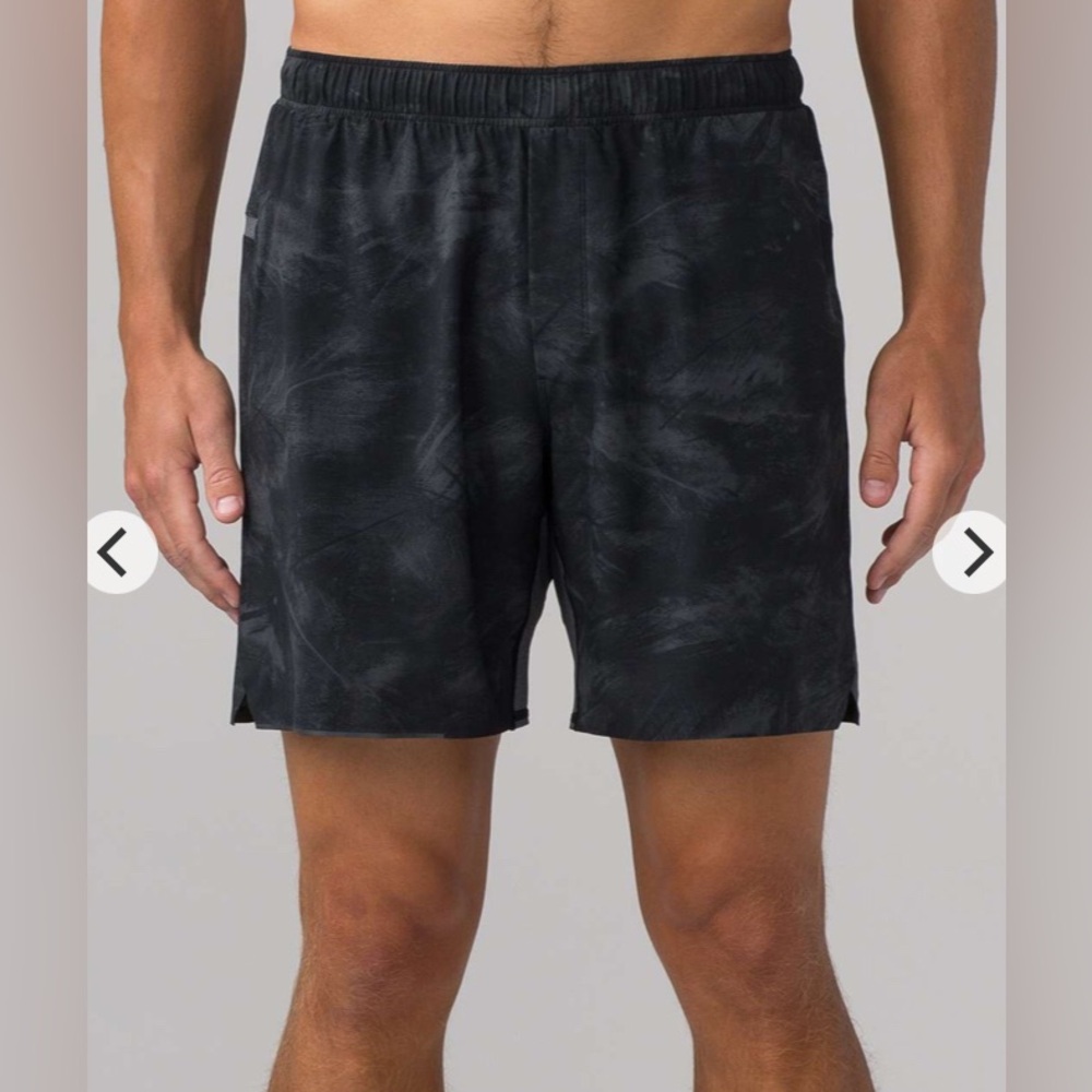 Lululemon Surge Short Linerless 7" Incognito Camo Black Multi